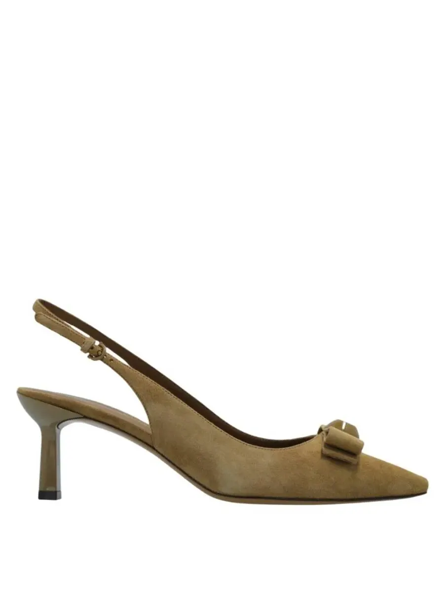 Женские туфли-лодочки Ferragamo Karine 55 на ремешке с открытой пяткой, размер 4 C