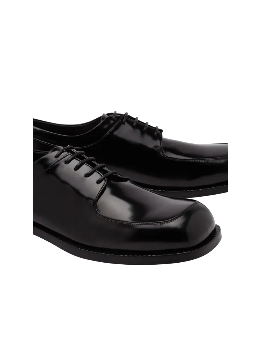 Кожаные дерби Ferragamo Dinamic с шнуровкой — изображение 4 из 4, черный