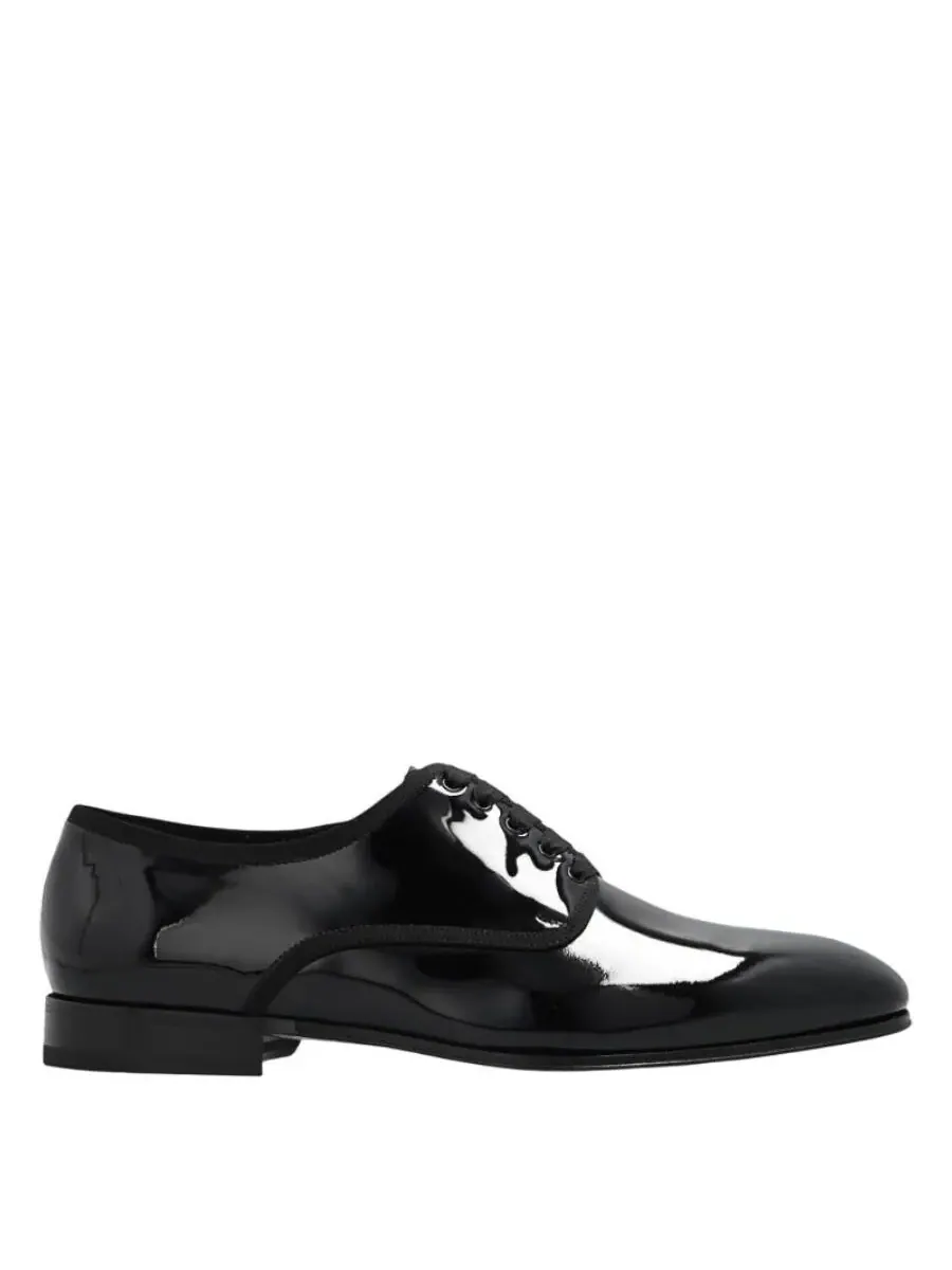 Туфли-дерби Ferragamo Magic Charlotte из лакированной кожи — изображение 1 из 3, черный