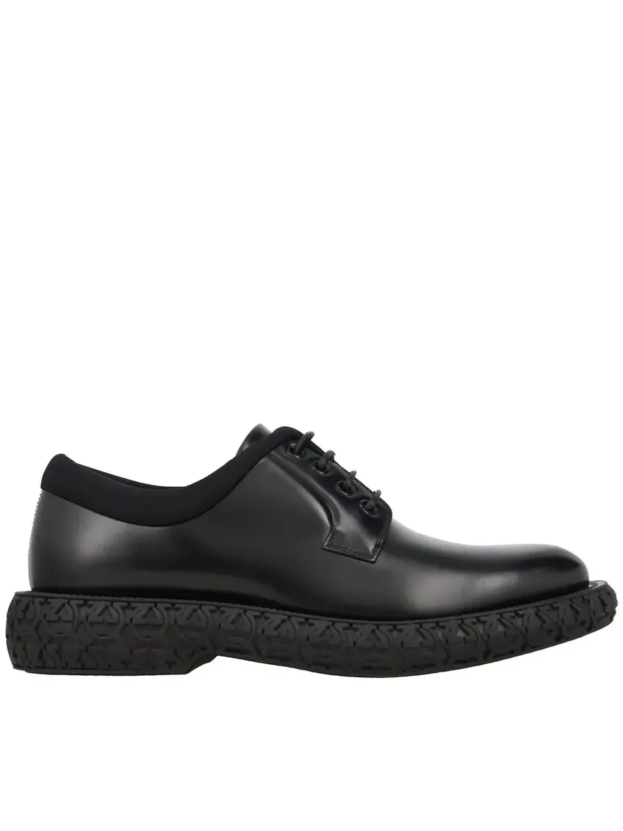 Кожаные дерби Ferragamo Mark — изображение 1 из 4, черный