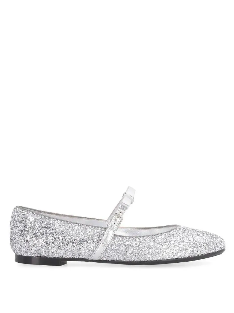 Балетки Ferragamo Mary Jane с блестками