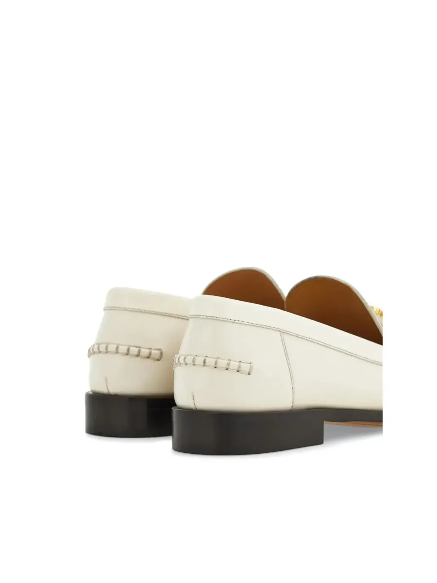 Лоферы Ferragamo New Vara с цепочкой — изображение 3 из 3, белый