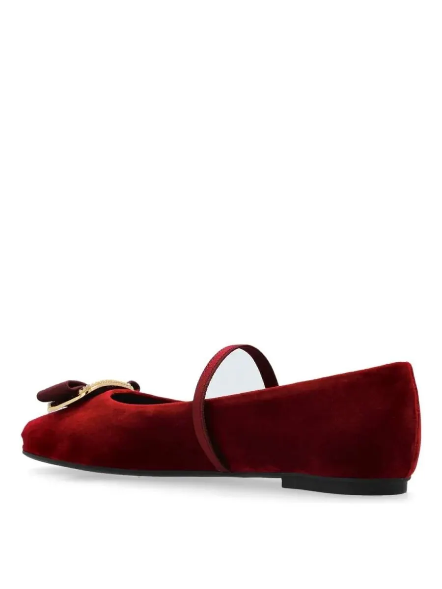 Балетки Ferragamo New Vara Plate — изображение 3 из 4, фиолетовый