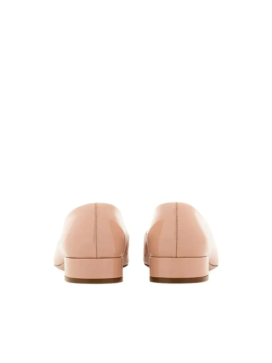 Лакированные туфли-лодочки Ferragamo New Vara с пряжкой — изображение 4 из 4, розовый