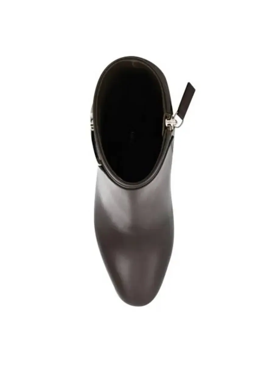 Ботинки Ferragamo Ornament Vara Chain — изображение 4 из 4, коричневый