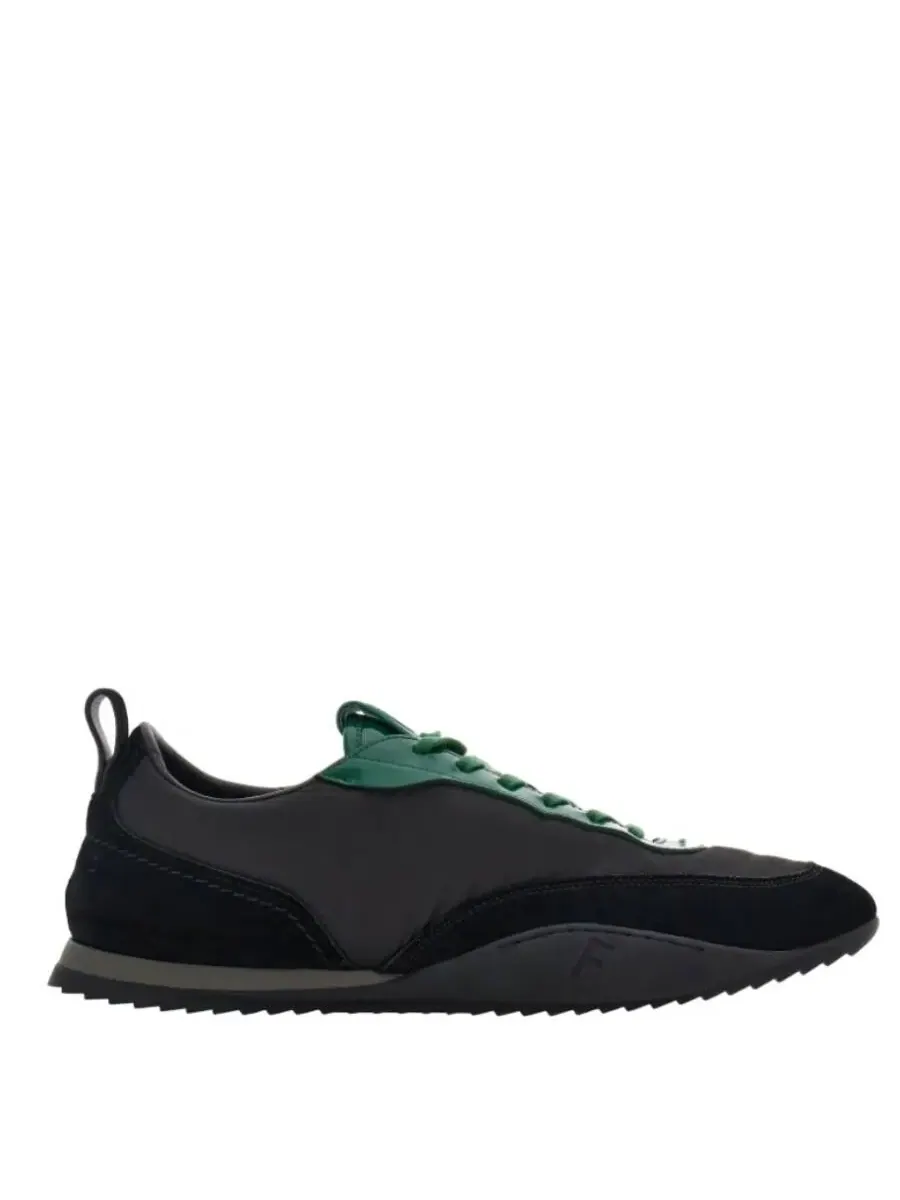 Кроссовки с отделкой из лаковой кожи Ferragamo