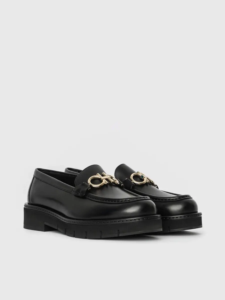 Лоферы Ferragamo Rolo Gancini — изображение 2 из 3, черный