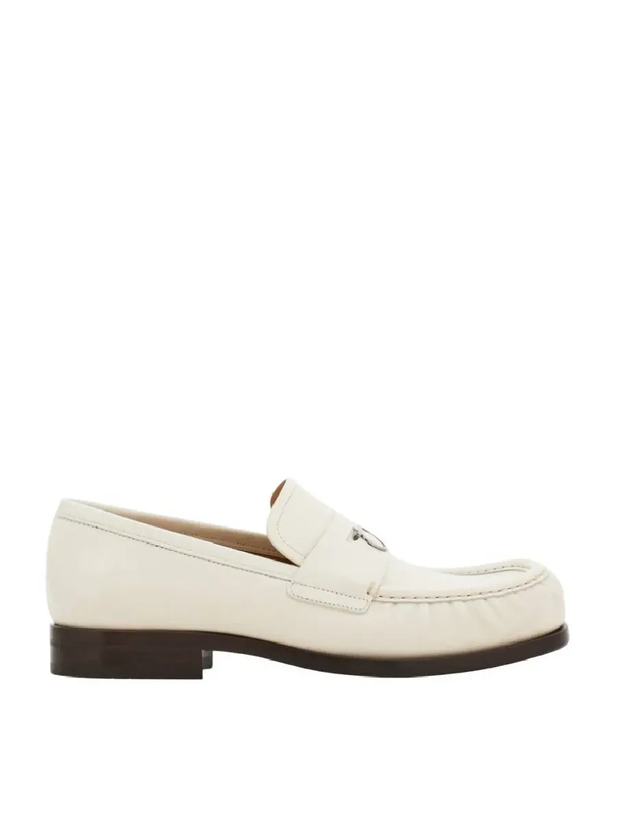 Кожаные лоферы Ferragamo Slip-On — изображение 1 из 4, белый