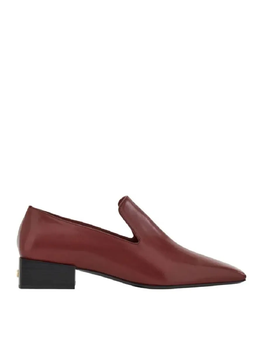 Лоферы Ferragamo с квадратным носком и пряжкой Gancini — изображение 1 из 3, красный