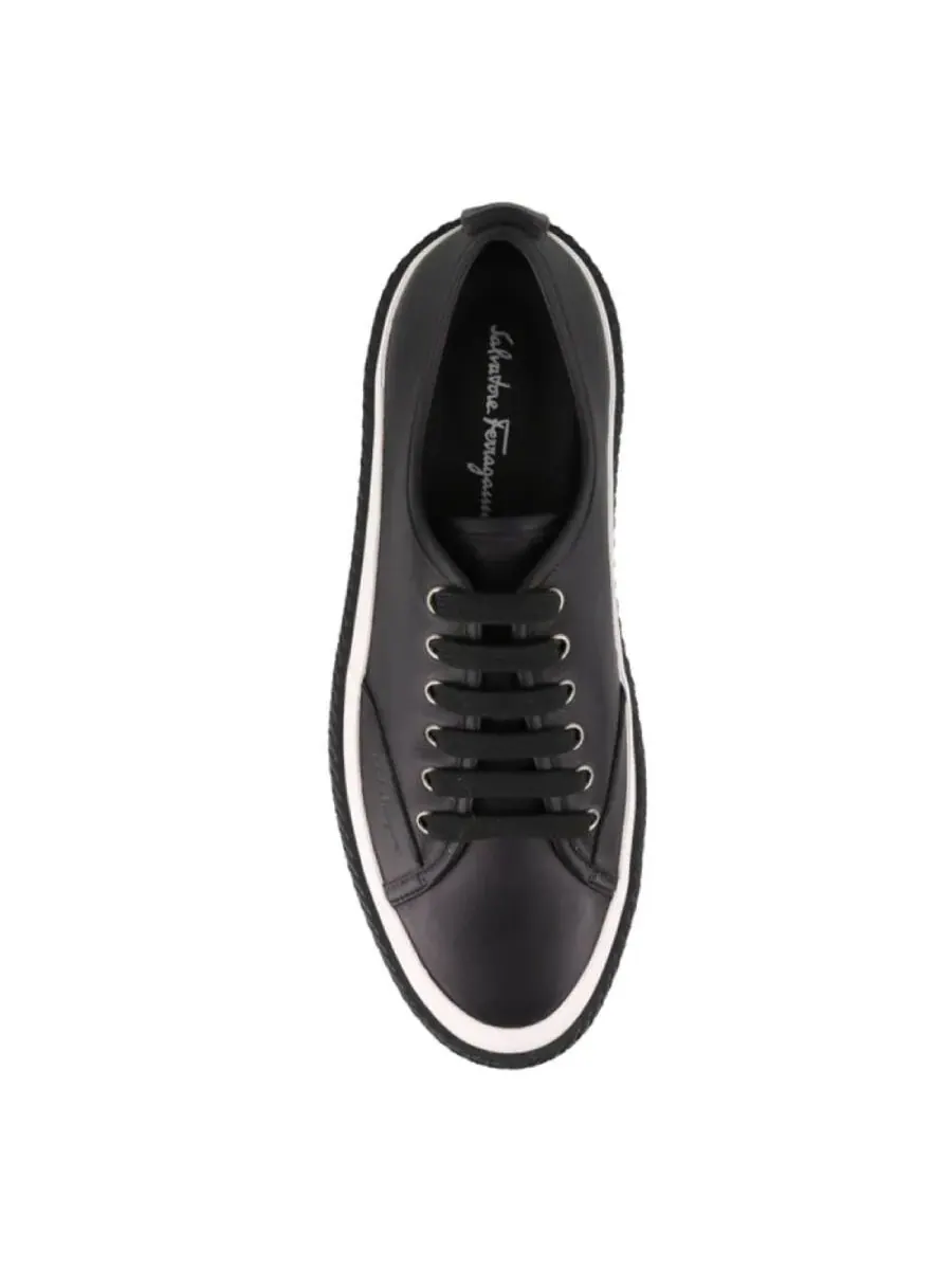 Кеды Ferragamo Storm из кожи низкие — изображение 3 из 3, черный
