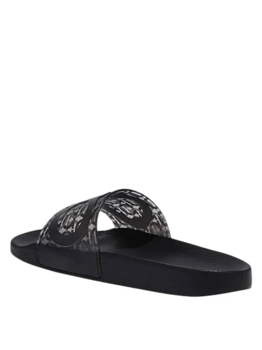 Прозрачные слайдеры Ferragamo с ПВХ и застежкой Gancini, размер 6 — изображение 3 из 3, черный