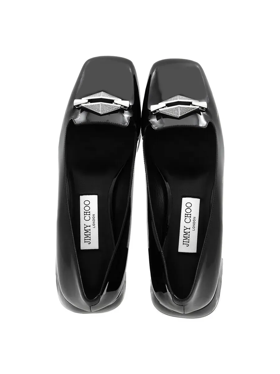 Балетки Jimmy Choo Ravi с кристальными украшениями — изображение 4 из 4, черный