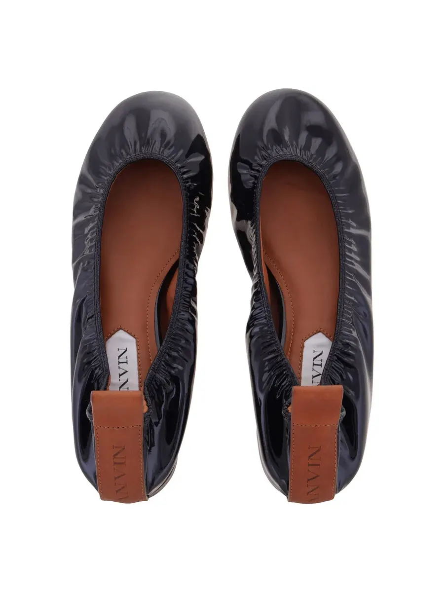 Балетки Lanvin из лакированной кожи — изображение 3 из 4, черный