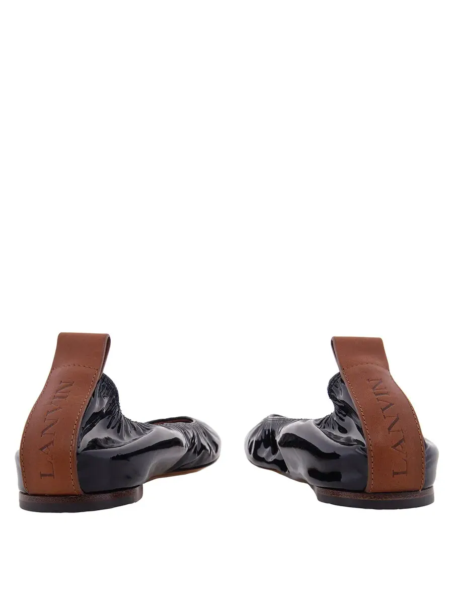 Балетки Lanvin из лакированной кожи — изображение 4 из 4, черный