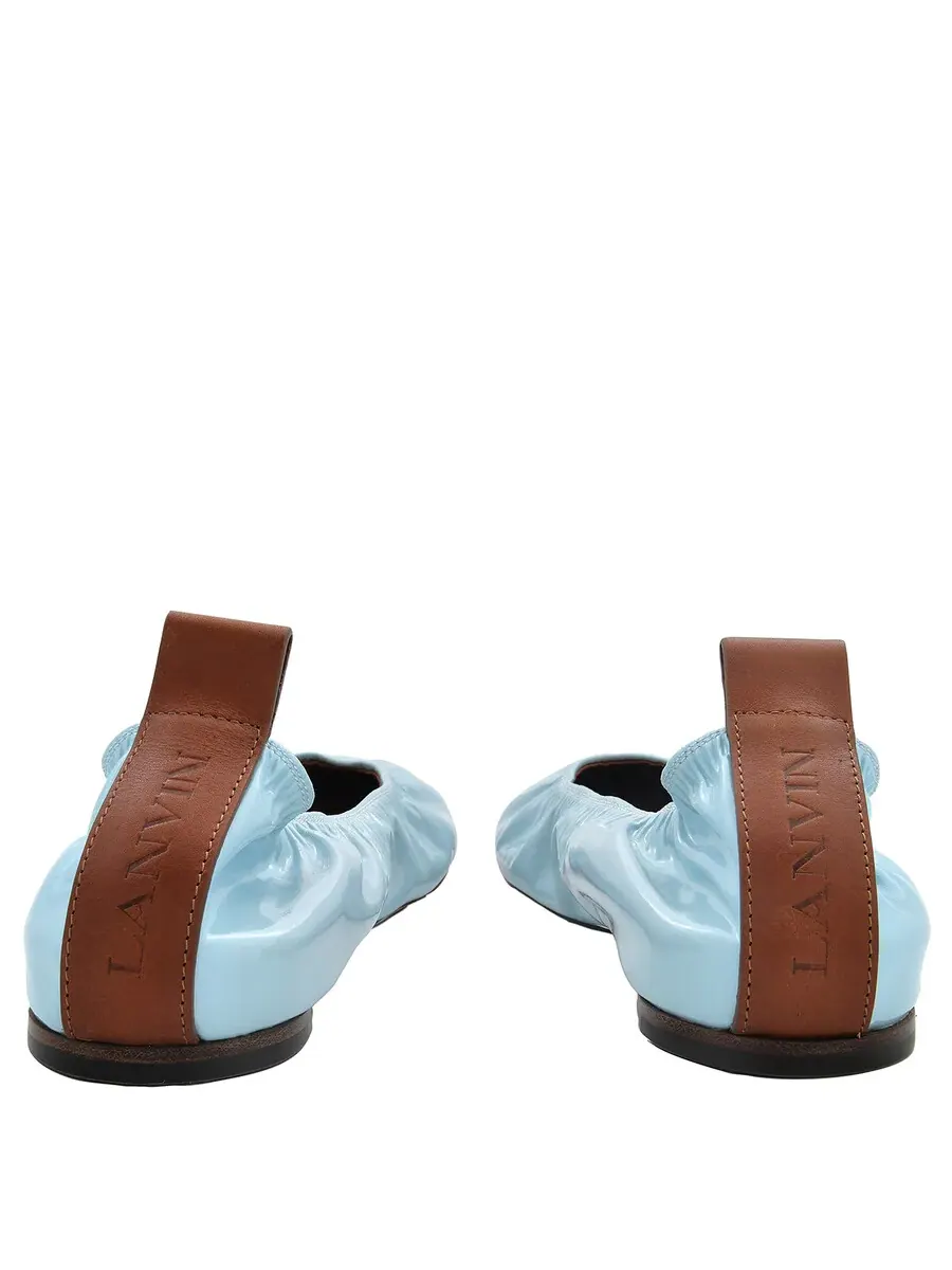 Балетки Lanvin из лакированной кожи — изображение 3 из 4, синий