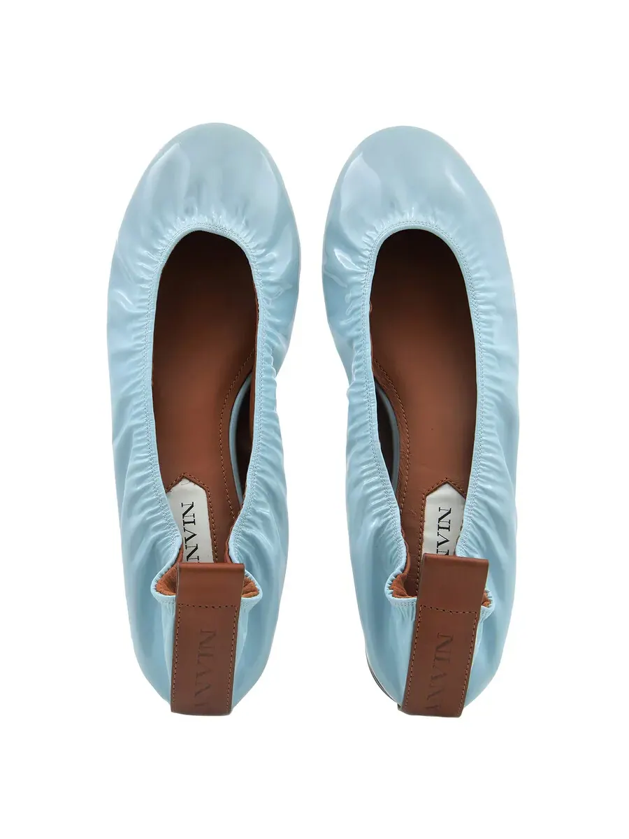 Балетки Lanvin из лакированной кожи — изображение 4 из 4, синий