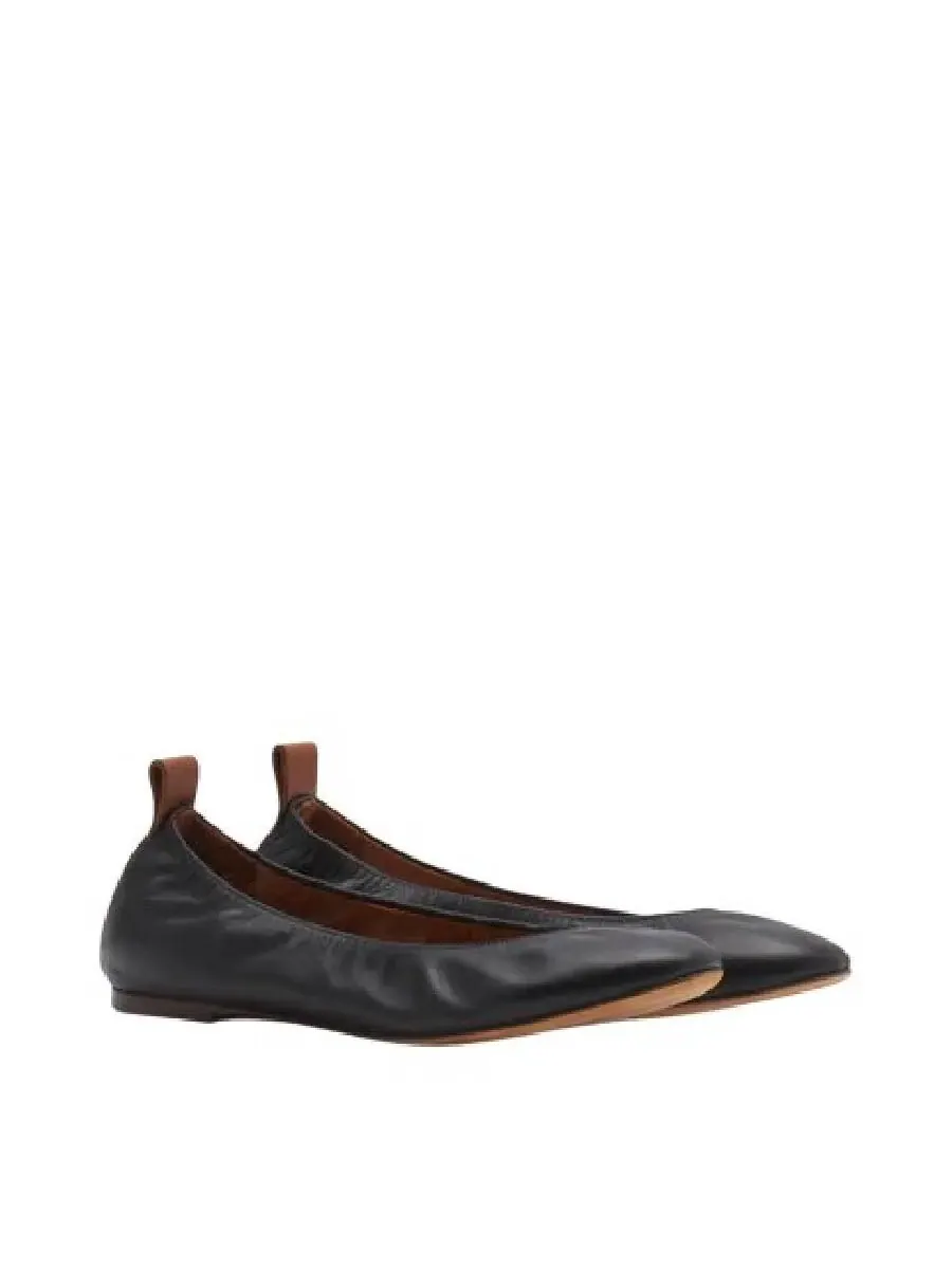 Балетки Lanvin с круглым носком — изображение 2 из 3, черный