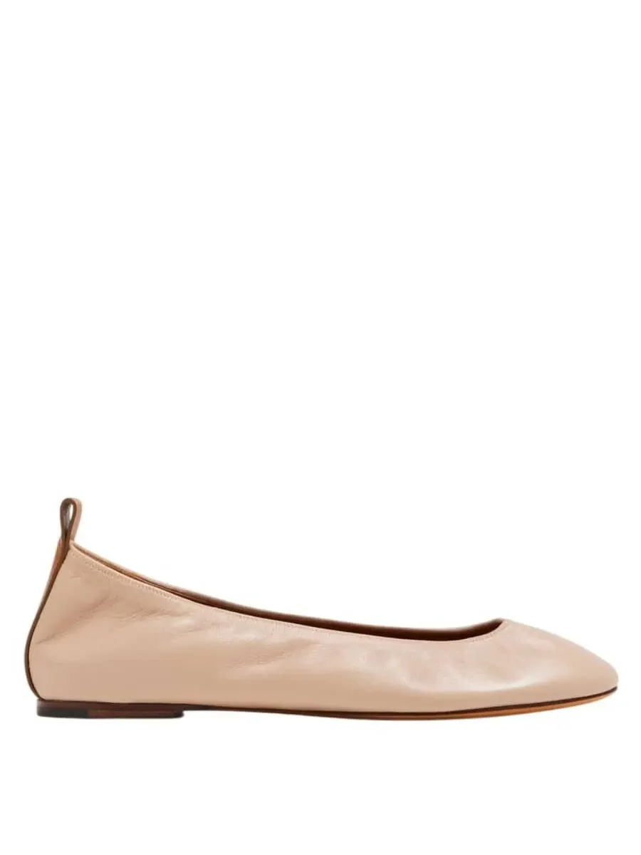 Балетки из кожи Lanvin