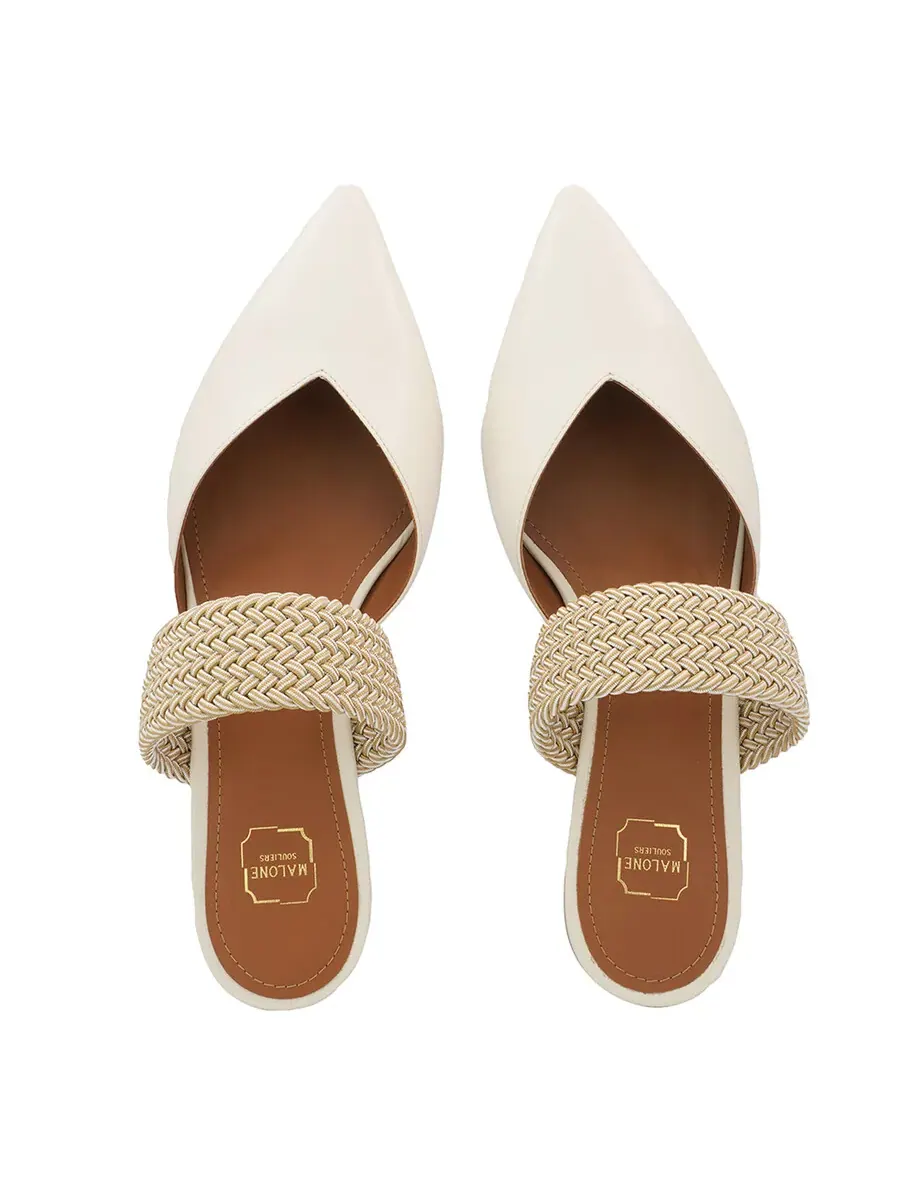 Женские кремовые балетки Malone Souliers Maisie — изображение 3 из 3, бежевый