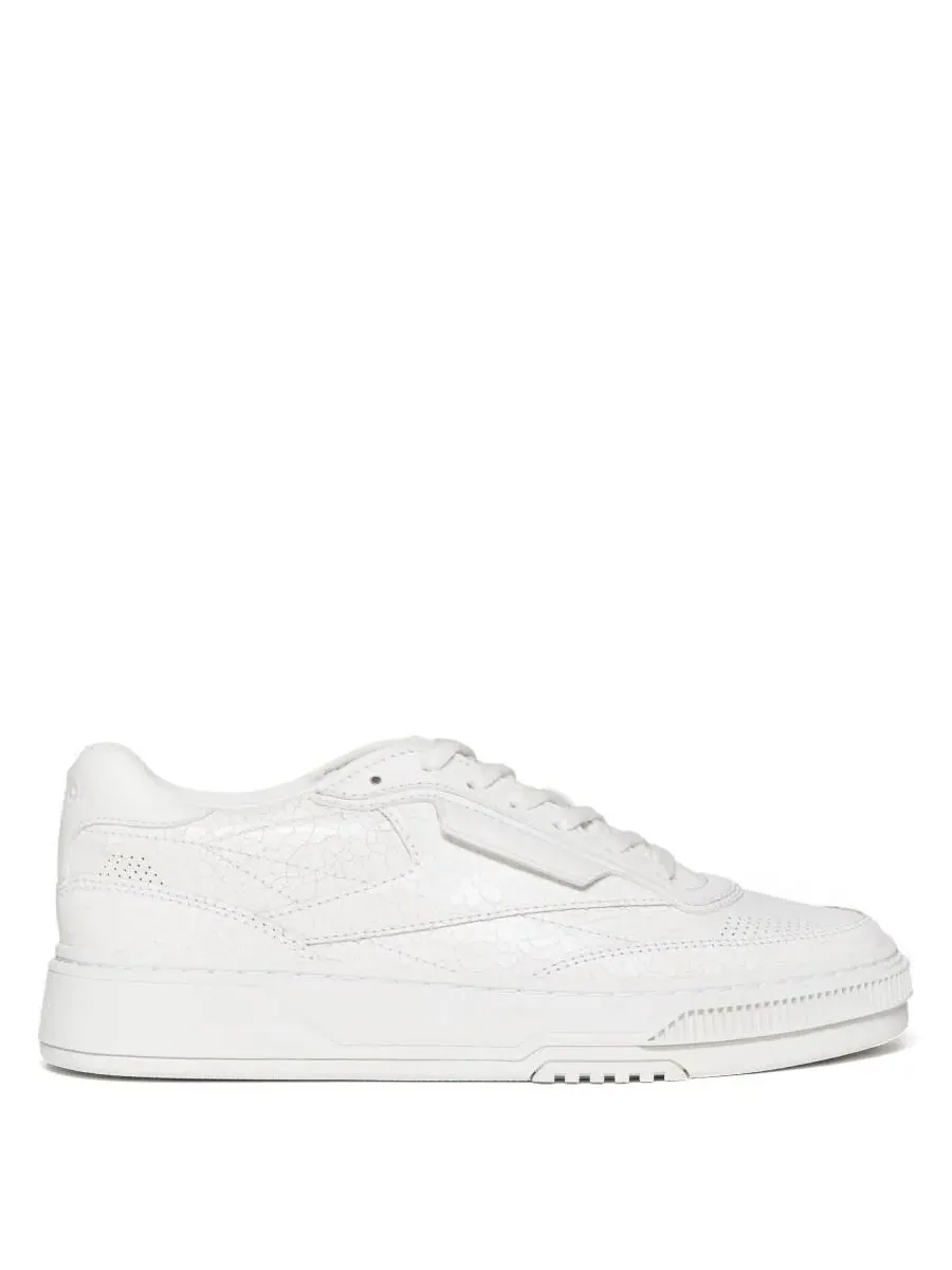 Кроссовки Reebok Club C LTD с треснувшей кожей низкие — изображение 1 из 4, белый