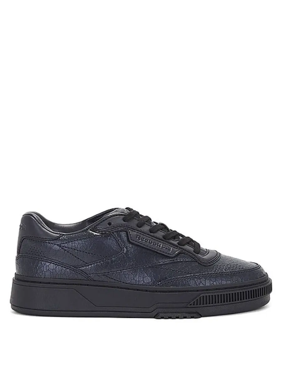 Кроссовки Reebok Club C LTD из потрескавшейся кожи — изображение 1 из 4, черный