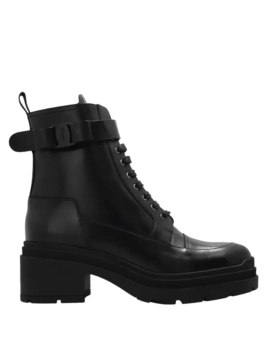 Женские черные ботильоны Ferragamo Lober — изображение 1 из 3, черный