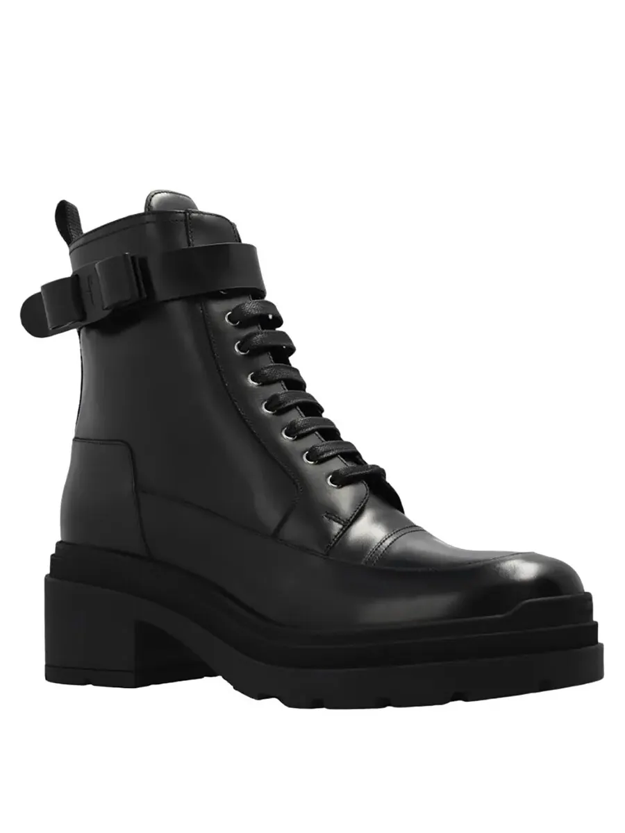 Женские черные ботильоны Ferragamo Lober — изображение 2 из 3, черный