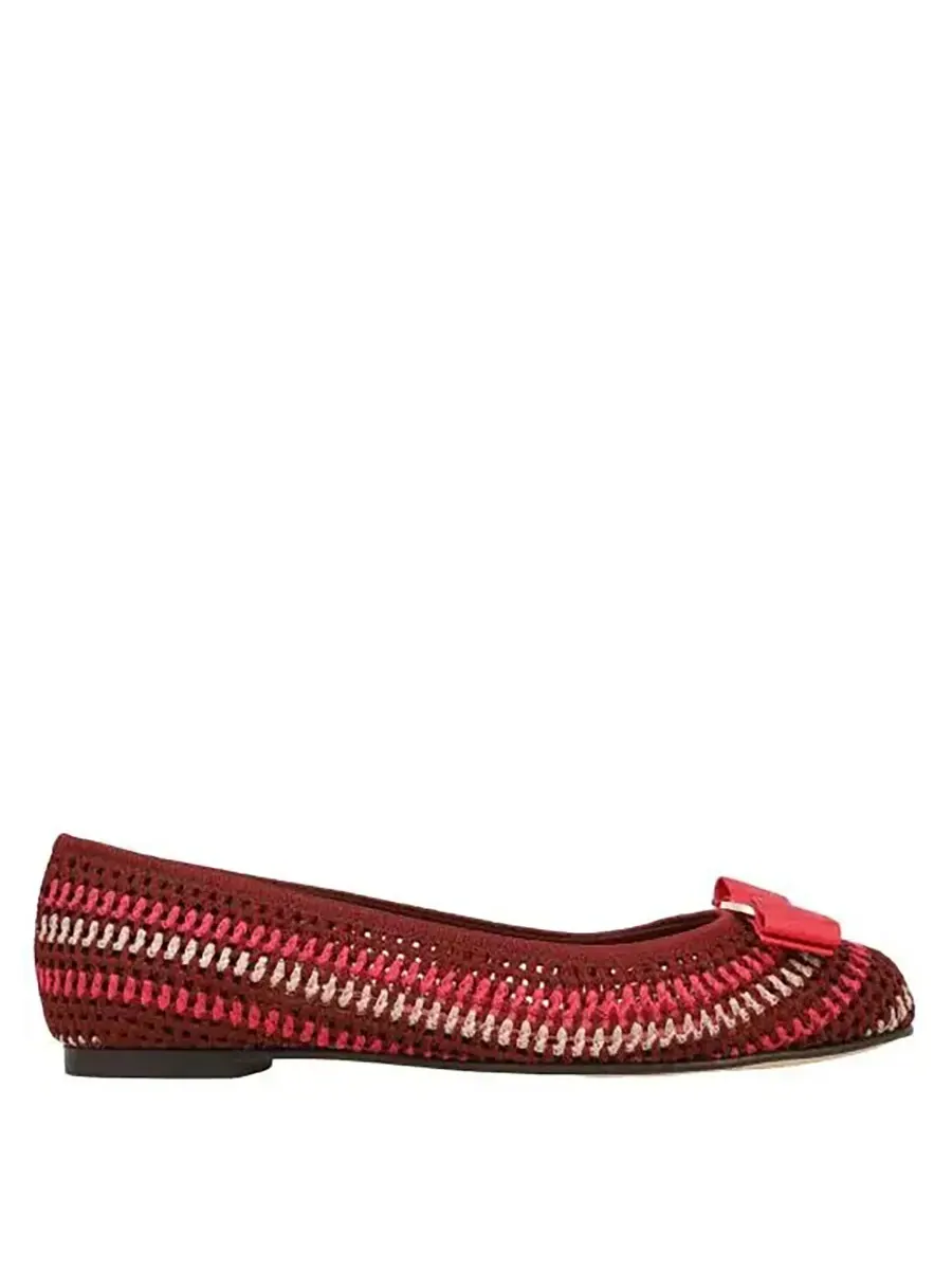 Балетки Ferragamo Macrama Varina — изображение 1 из 3, фиолетовый
