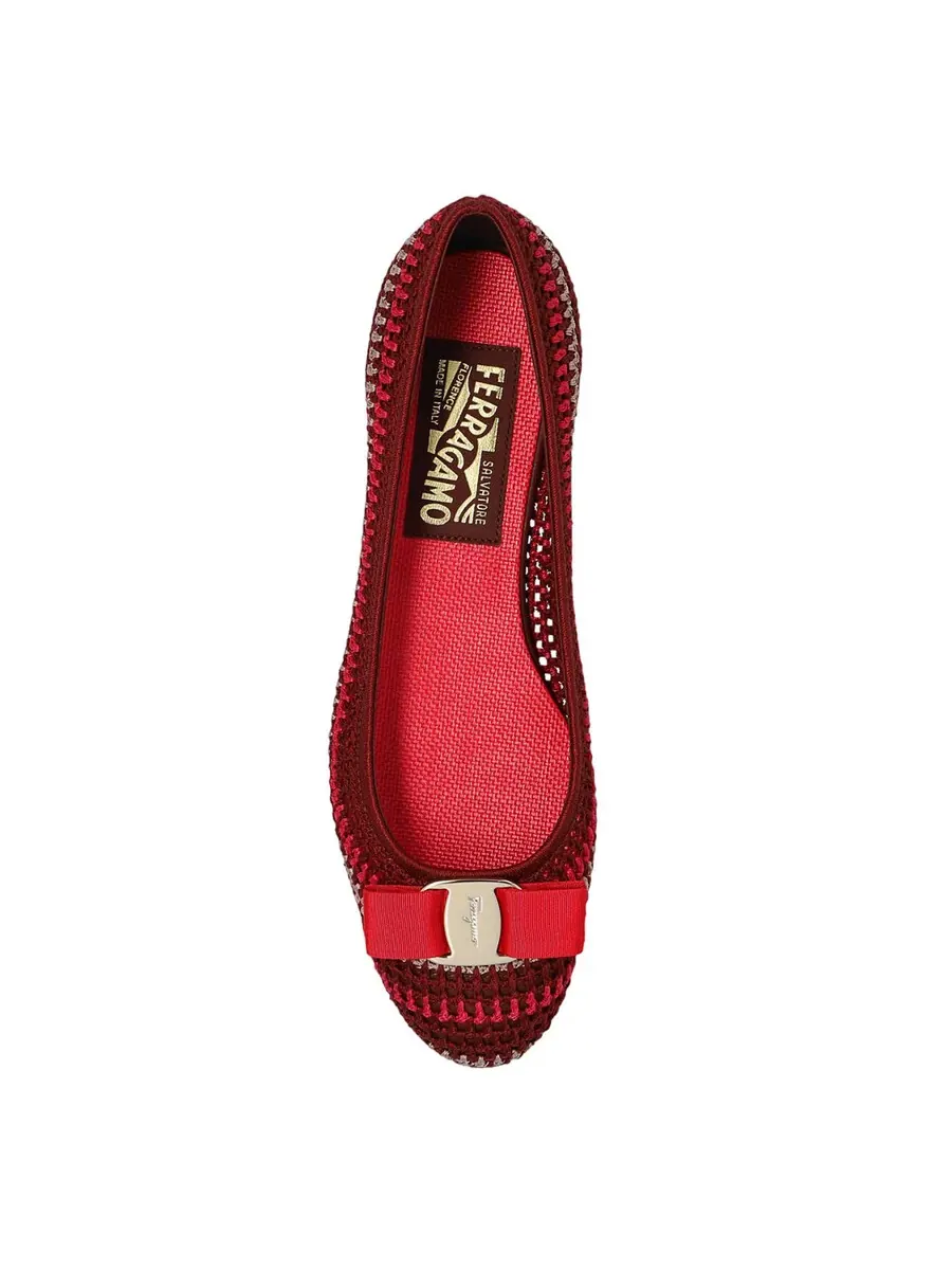 Балетки Ferragamo Macrama Varina — изображение 3 из 3, фиолетовый