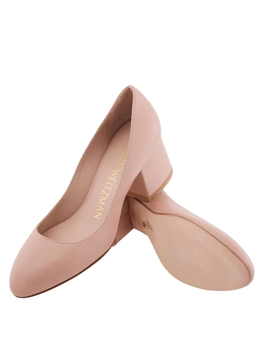 Туфли-лодочки Stuart Weitzman Adobe Flareblock 60 — изображение 2 из 4, адобе