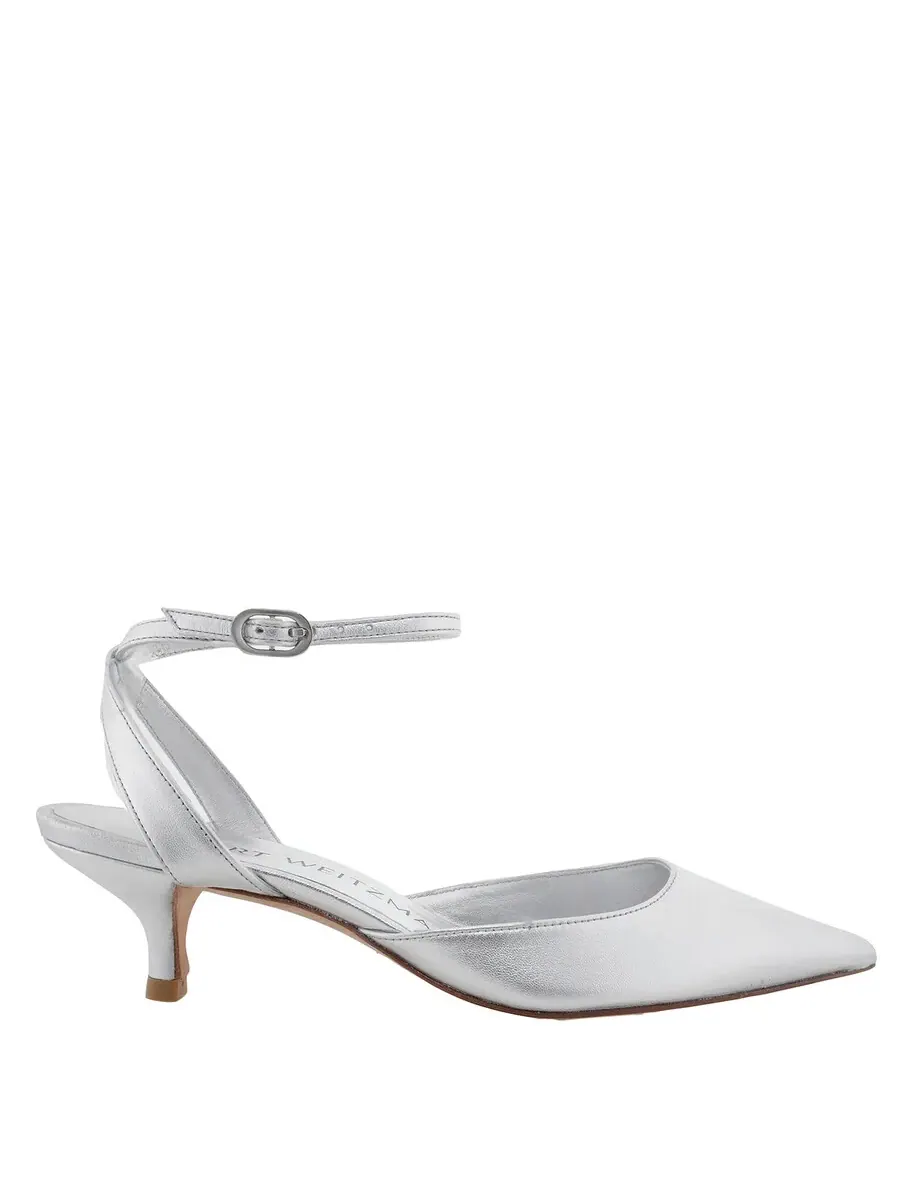 Туфли-лодочки Stuart Weitzman Barelythere 50 на каблуке-кистен, размер бренда 35 (американский размер 4,5)