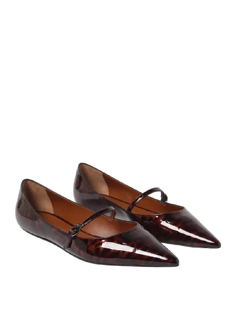Туфли Mary Janes из кожи Stuart Weitzman Emilia — изображение 2 из 3, коричневый