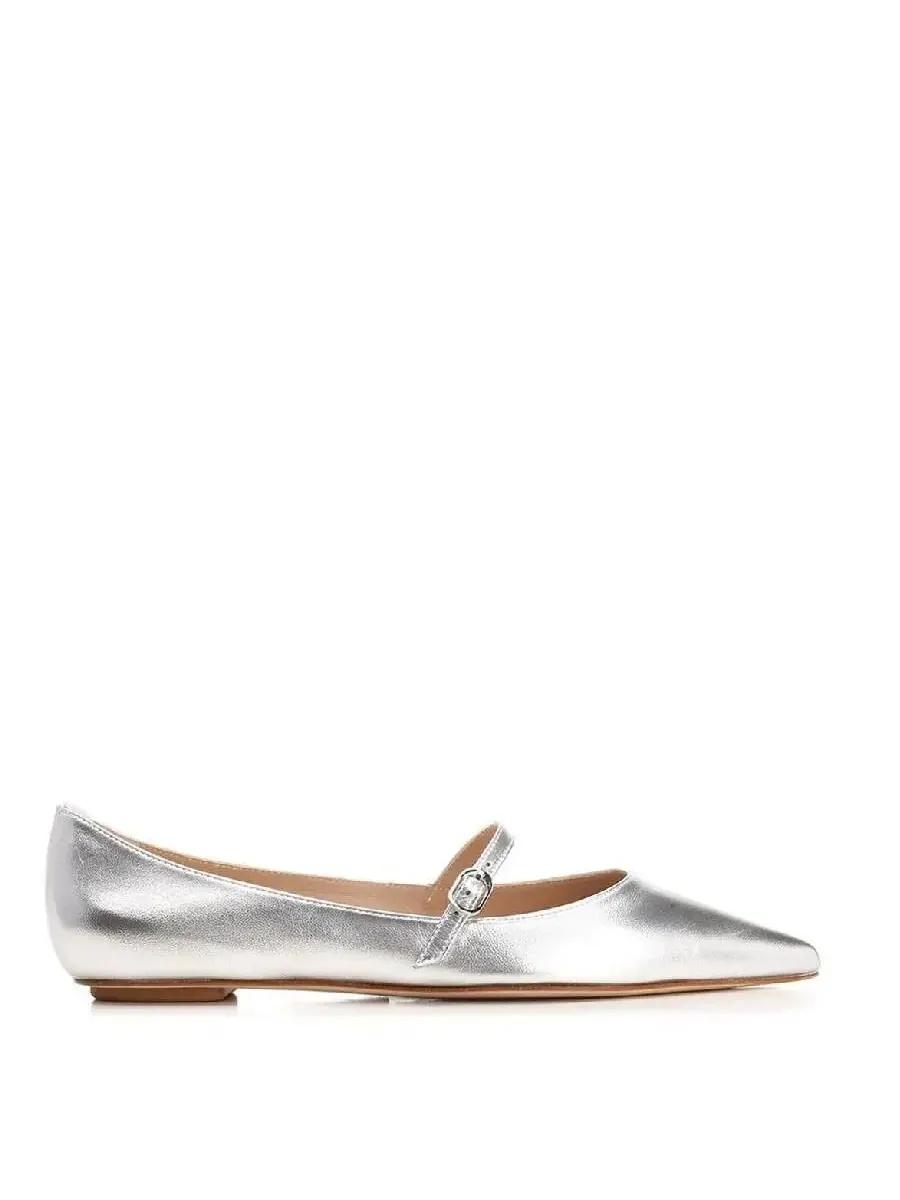 Балетки Stuart Weitzman Emilia Metallic Mary Jane