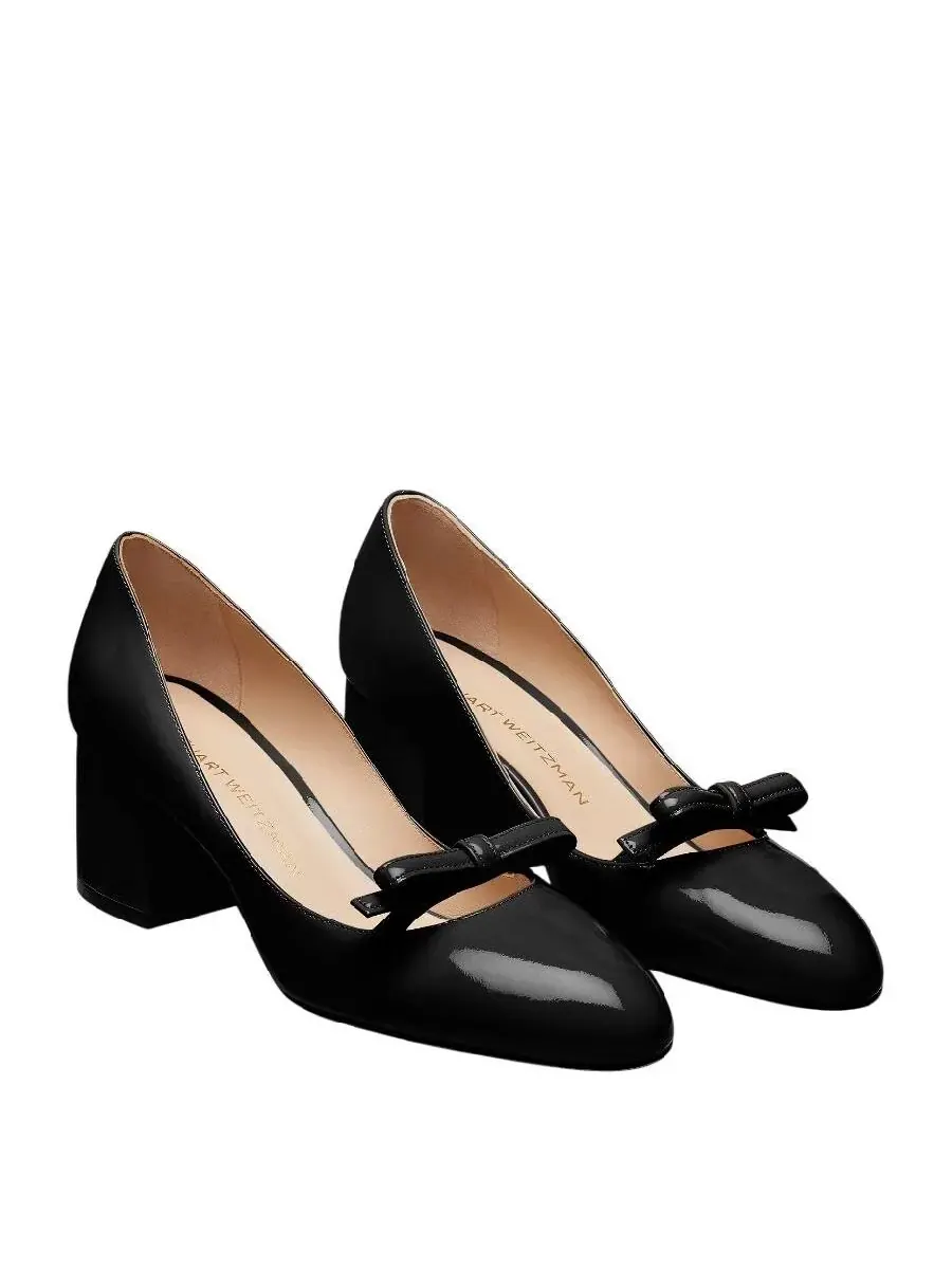 Туфли Stuart Weitzman Felicity 60 Block — изображение 2 из 3, черный