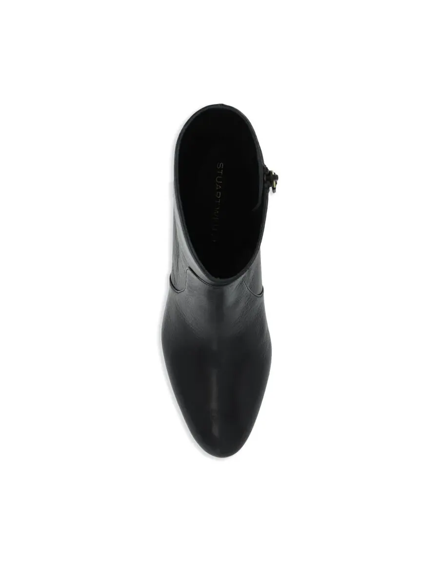 Кожаные ботинки Stuart Weitzman Flareblock — изображение 3 из 4, черный