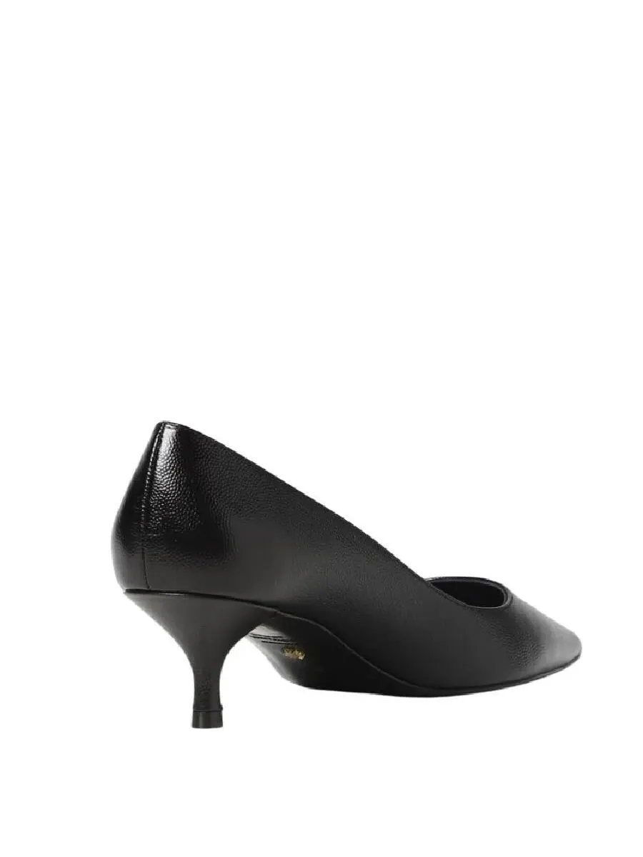 Туфли Stuart Weitzman Kitten из кожи — изображение 3 из 4, черный
