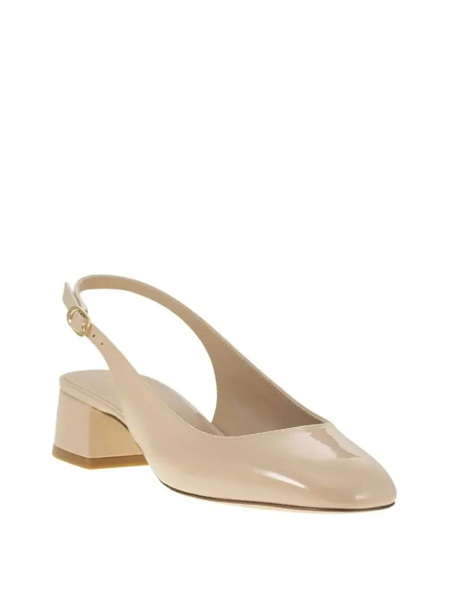 Туфли-слингбэки Stuart Weitzman Maeva 35 из кожи, размер бренда 36 (американский размер 5,5) — изображение 2 из 4, бежевый