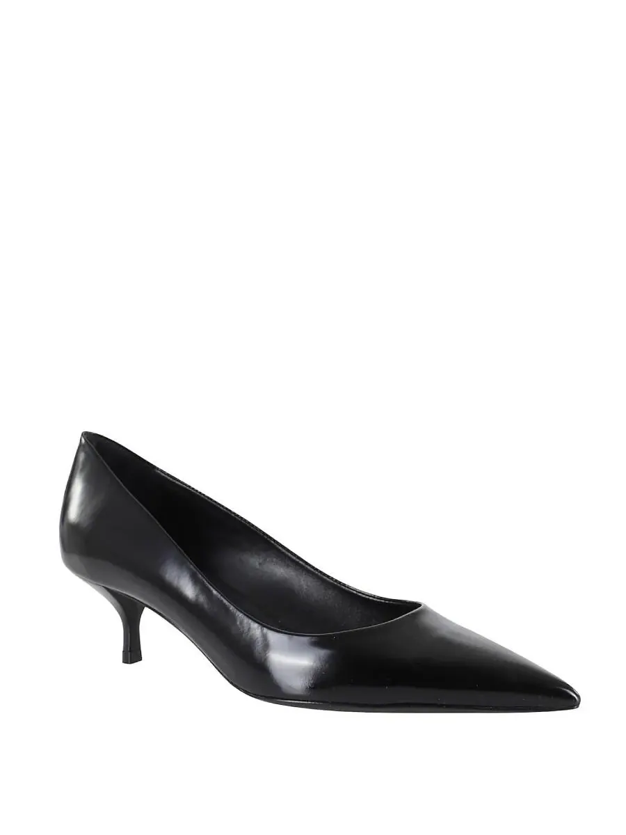 Кожаные туфли Stuart Weitzman Power 50 — изображение 2 из 3, черный