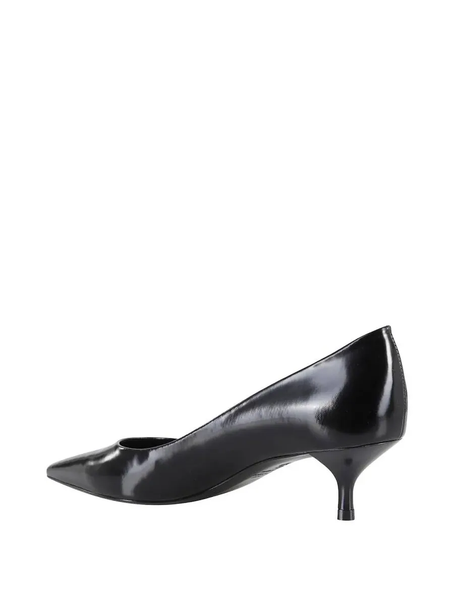 Кожаные туфли Stuart Weitzman Power 50 — изображение 3 из 3, черный