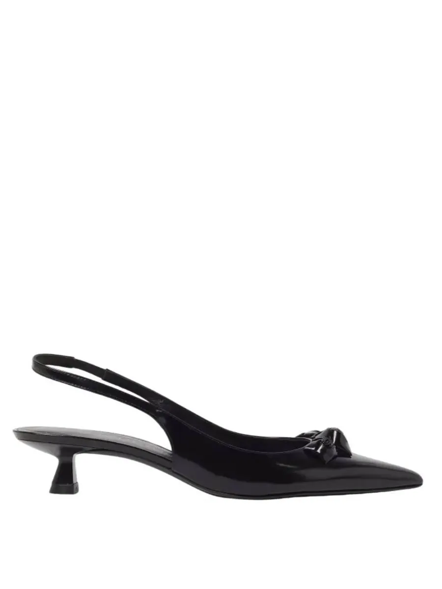 Кожаные туфли-слингбэки Stuart Weitzman Rosie 35 — изображение 1 из 4, черный