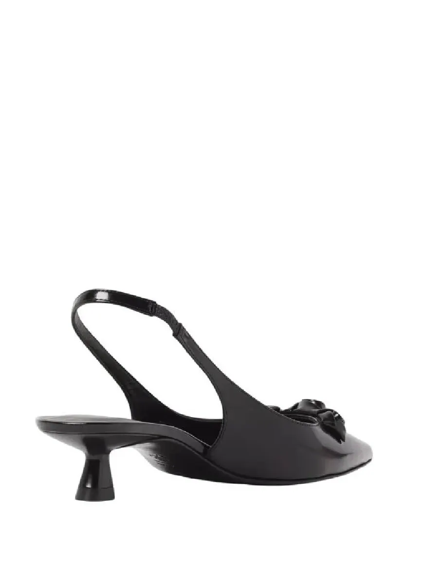 Кожаные туфли-слингбэки Stuart Weitzman Rosie 35 — изображение 3 из 4, черный