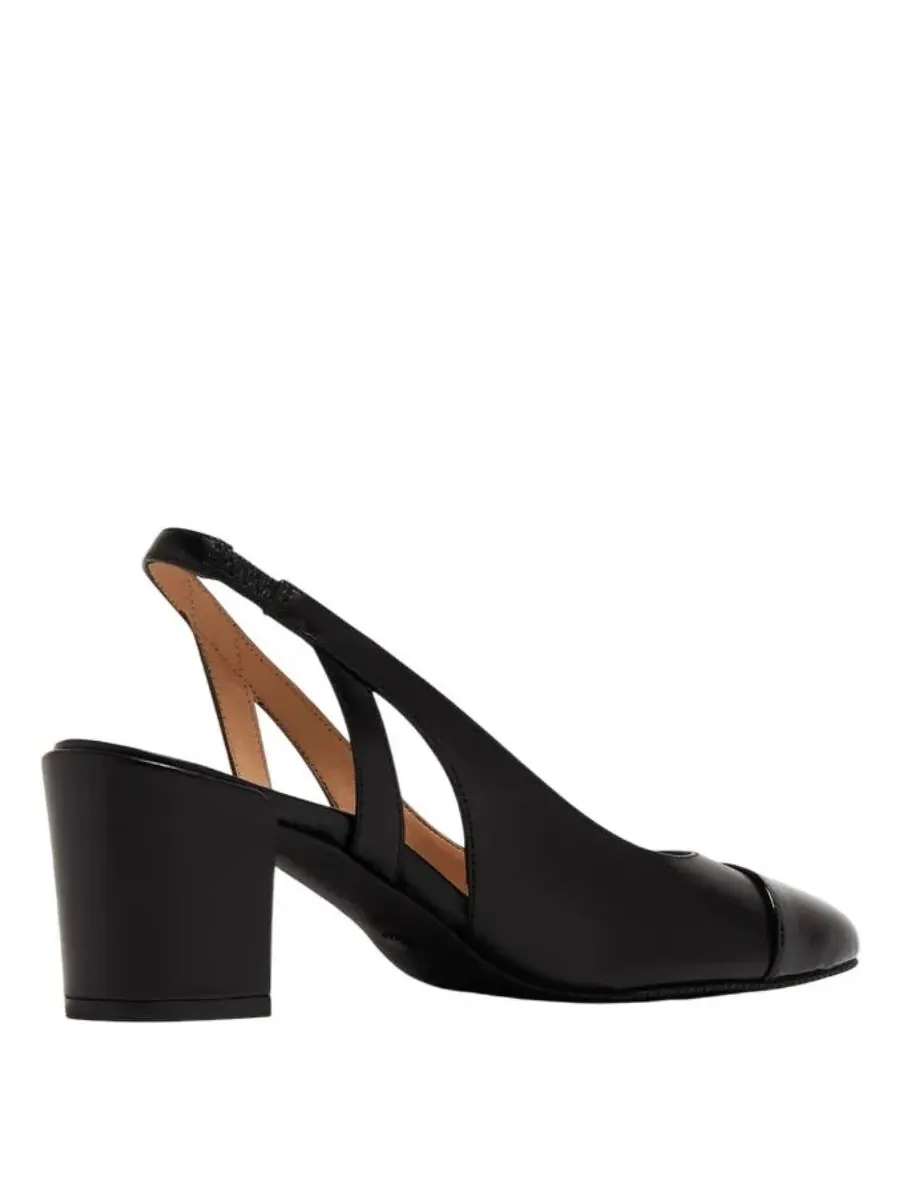 Кожаные туфли-лодочки на ремешке Stuart Weitzman Sleek 50 — изображение 3 из 3, черный