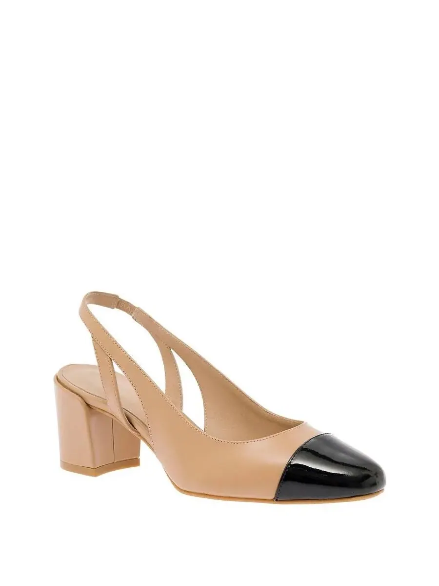 Туфли-лодочки Stuart Weitzman Sleek 50 Slingback Pumps — изображение 2 из 4, черный