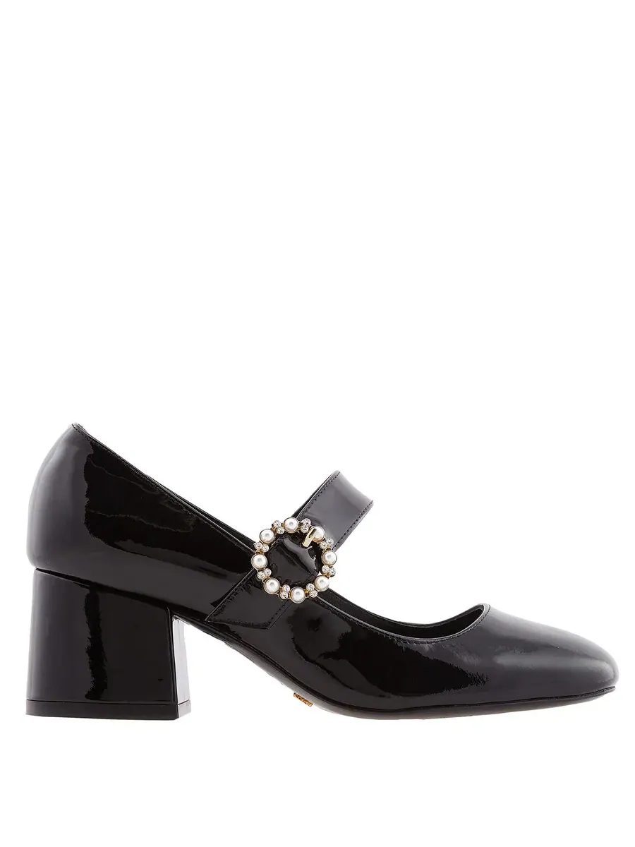 Туфли Stuart Weitzman Sloane Patent Mary Jane, размер бренда 35 (US размер 4.5) — изображение 1 из 4, черный