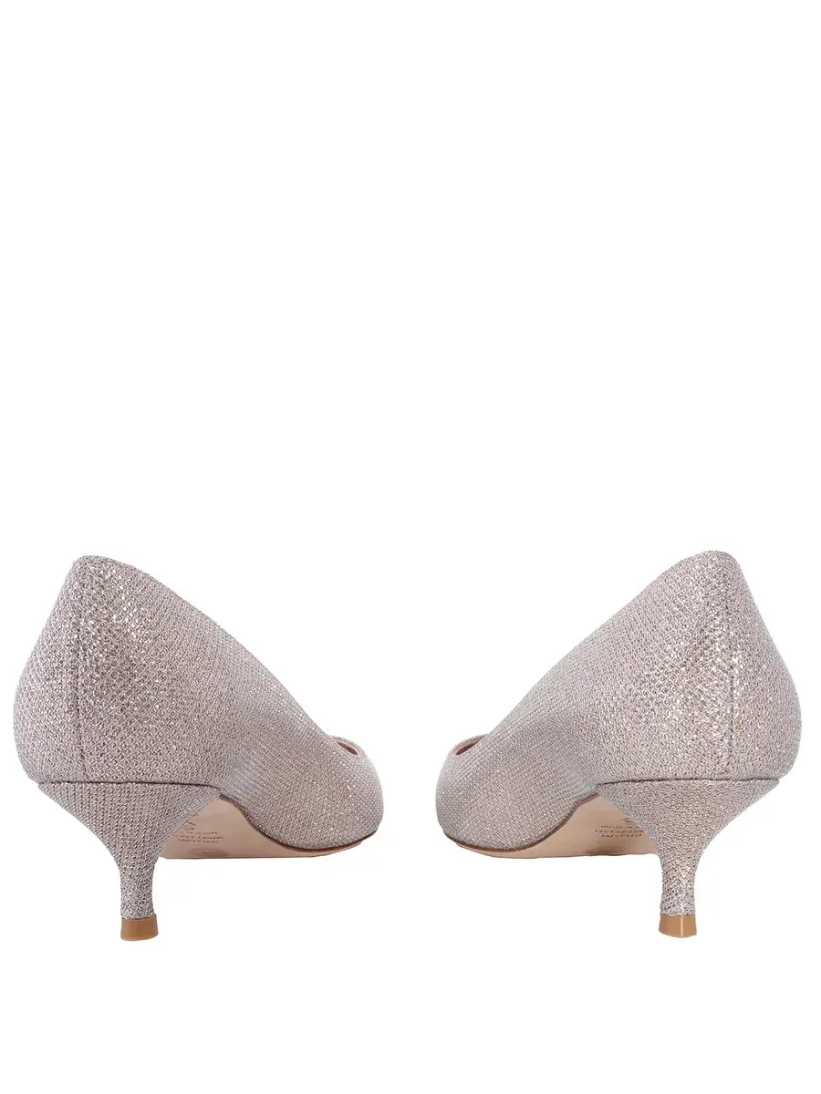 Туфли Stuart Weitzman Stuart Kitten-Heel — изображение 4 из 4, пудра