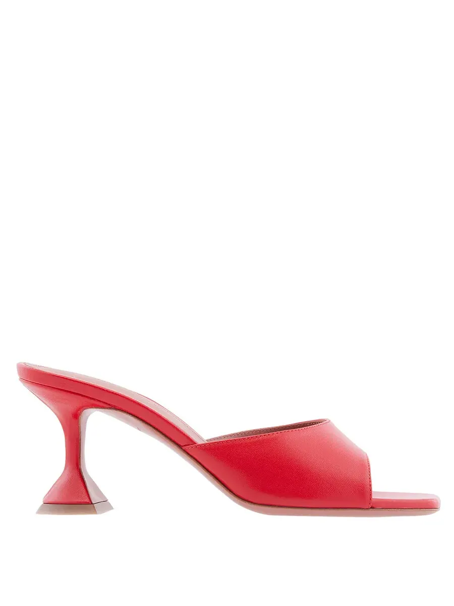 Сандалии Amina Muaddi Nappa Red Lupita 70 — изображение 1 из 4, красный