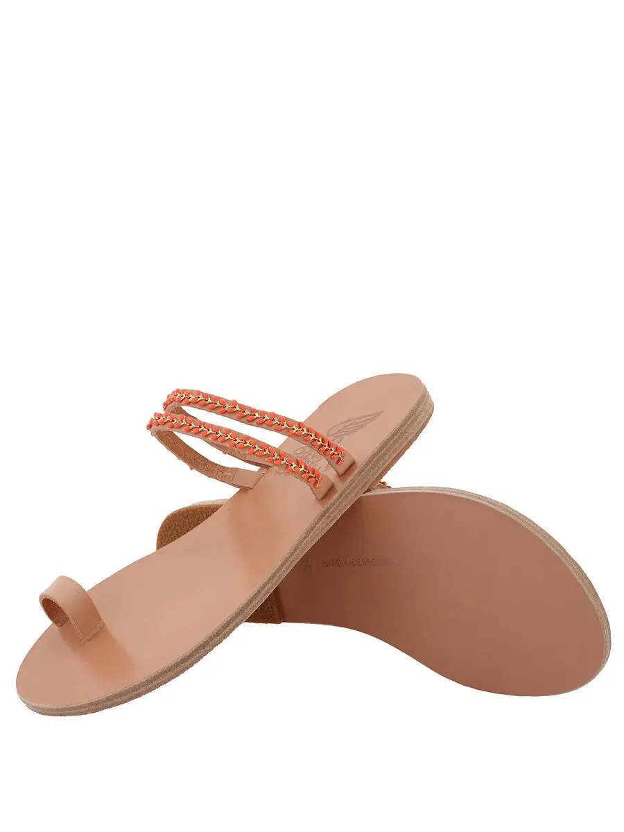 Женские сандалии Ancient Greek Sandals Skalida плоские сандалии — изображение 2 из 4, оранжевый