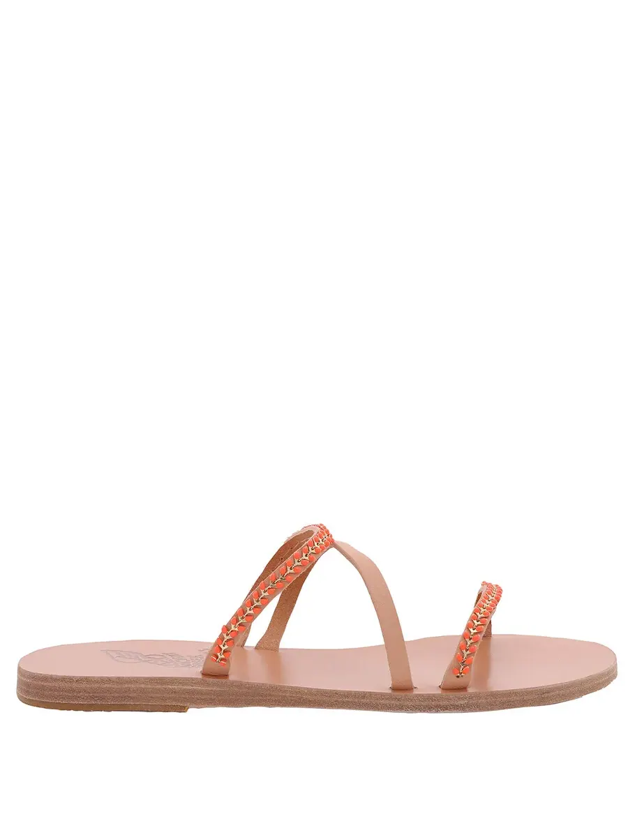 Сандалии Ancient Greek Sandals Apli Polytimi с цепочной деталью — оранжевый