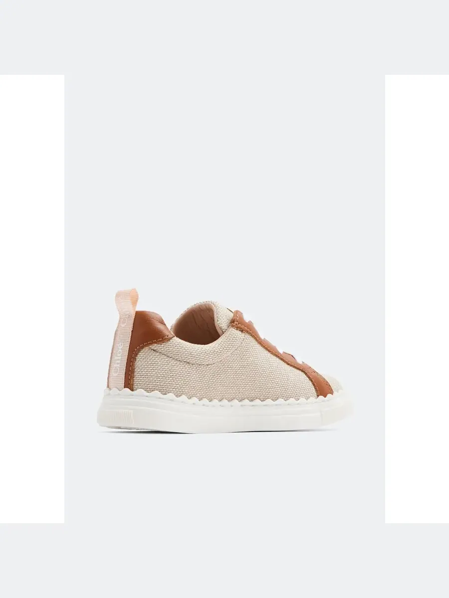 Детские низкие кроссовки Chloé Kids Lauren — изображение 3 из 4, шоколадный