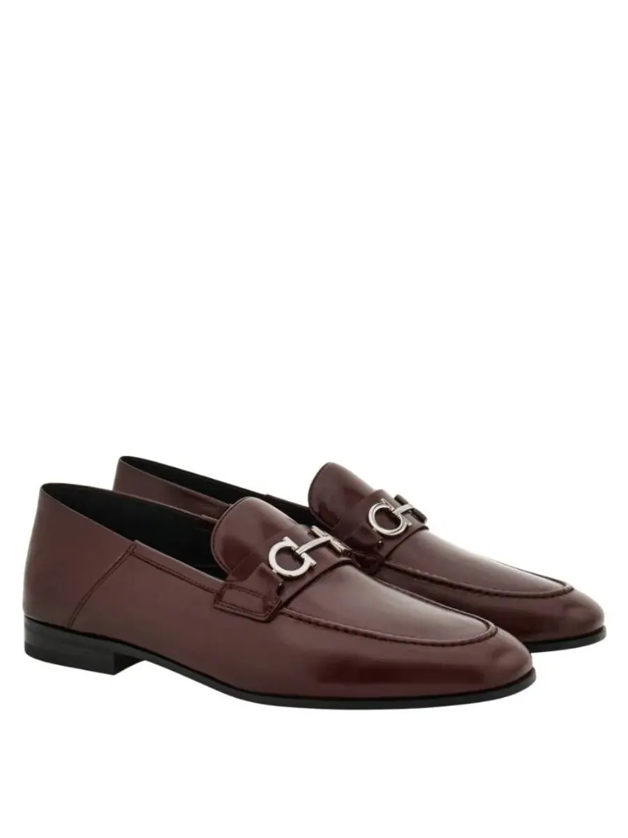 Лоферы Ferragamo Gancini с гибридным орнаментом — изображение 2 из 3, красный